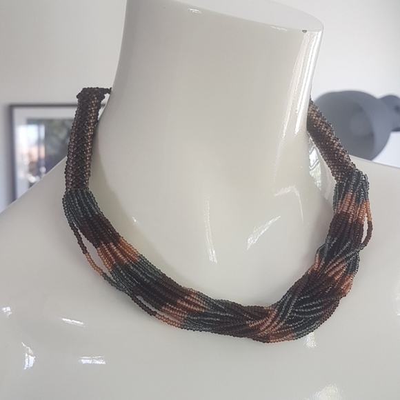 Handmade Beaded Necklace - Picture 1 of 4